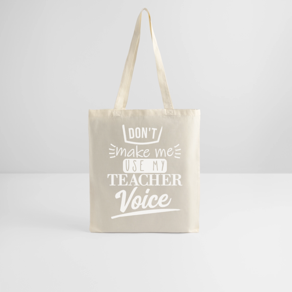 Teacher Voice - Stoffbeutel - Natur