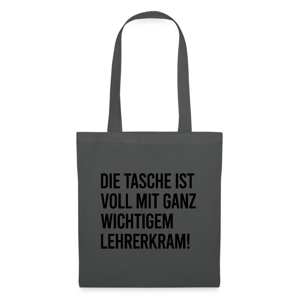 Lehrerkram - Stoffbeutel - Graphite