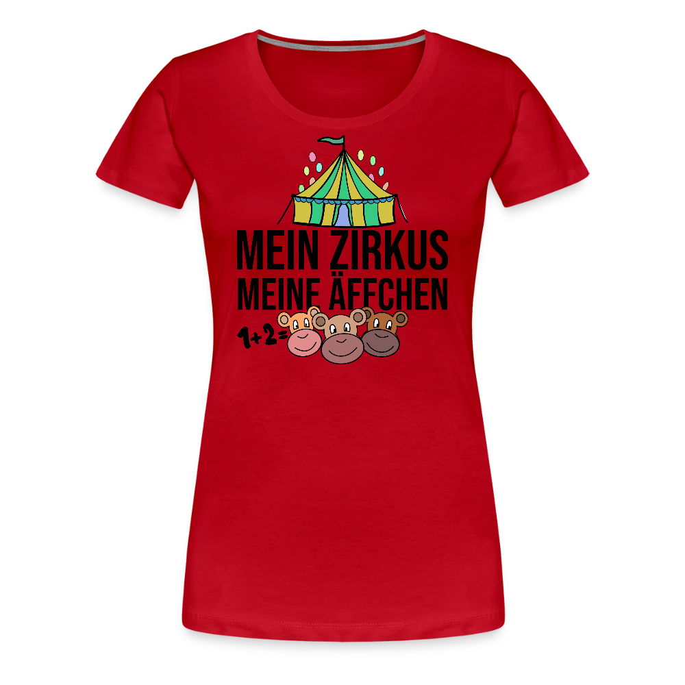 Mein Zirkus - Frauen Premium T-Shirt - Rot