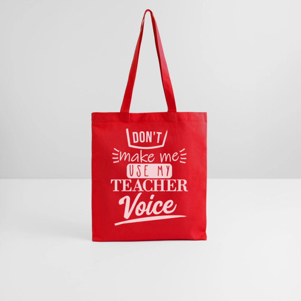 Teacher Voice - Stoffbeutel - Rot