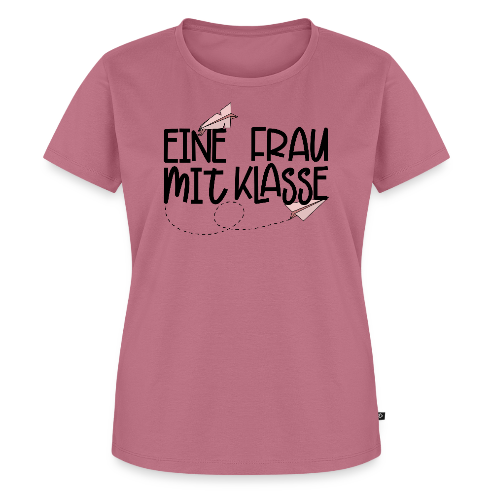 Eine Frau mit Klasse - Frauen Premium T-Shirt - Mauve