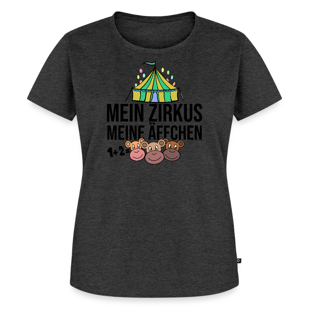 Mein Zirkus - Frauen Premium T-Shirt - Anthrazit meliert