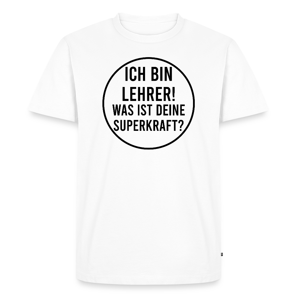 Superkraft - Männer Premium T-Shirt - Weiß