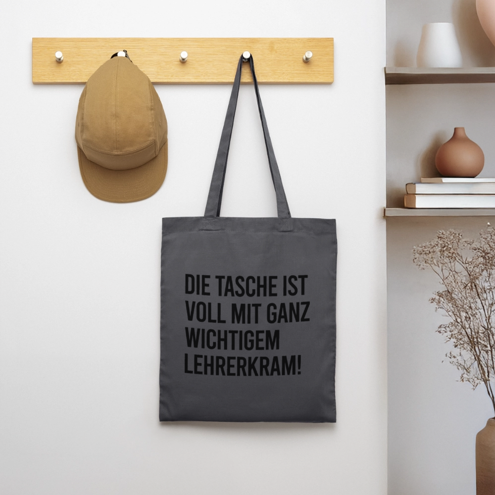 Lehrerkram - Stoffbeutel - Graphite