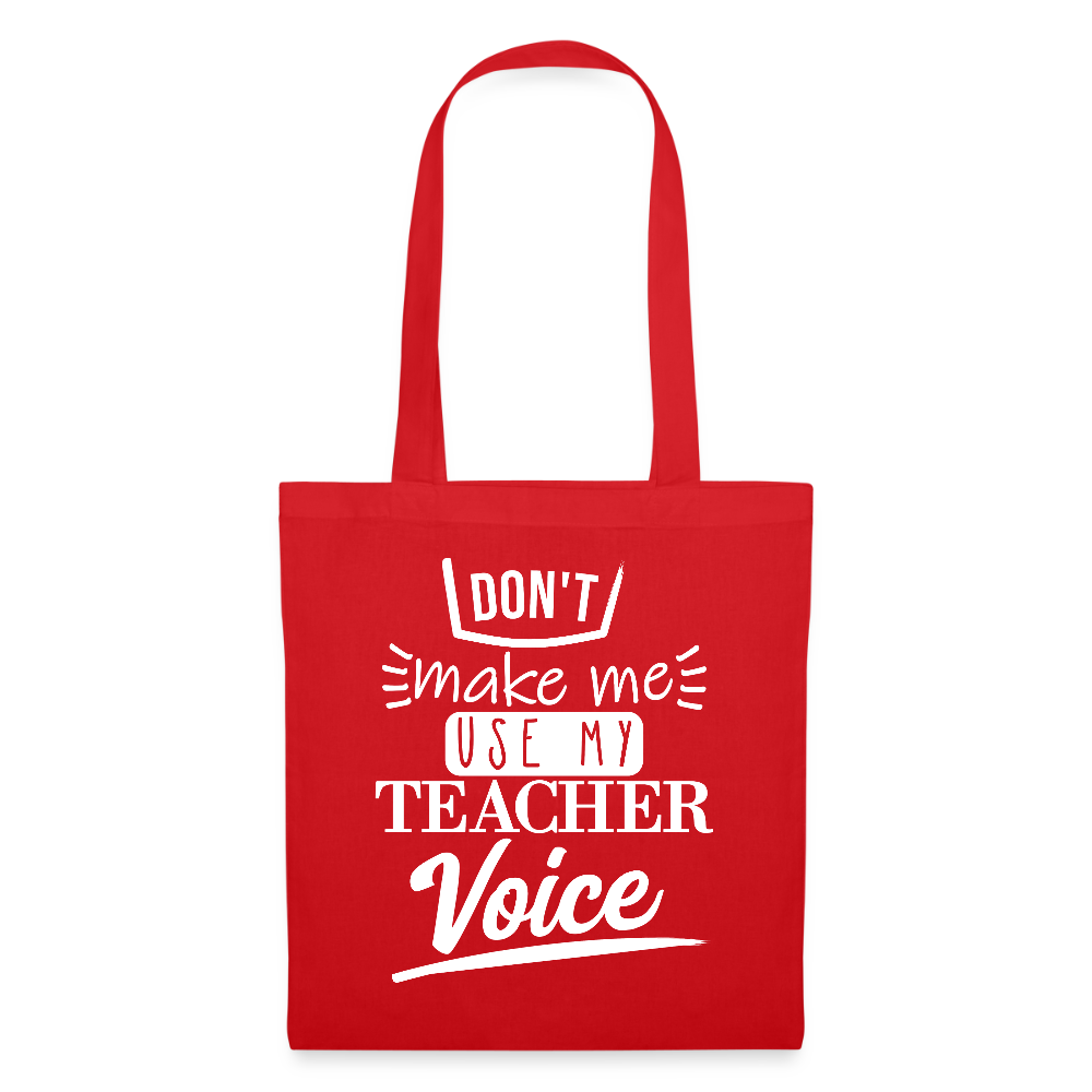 Teacher Voice - Stoffbeutel - Rot
