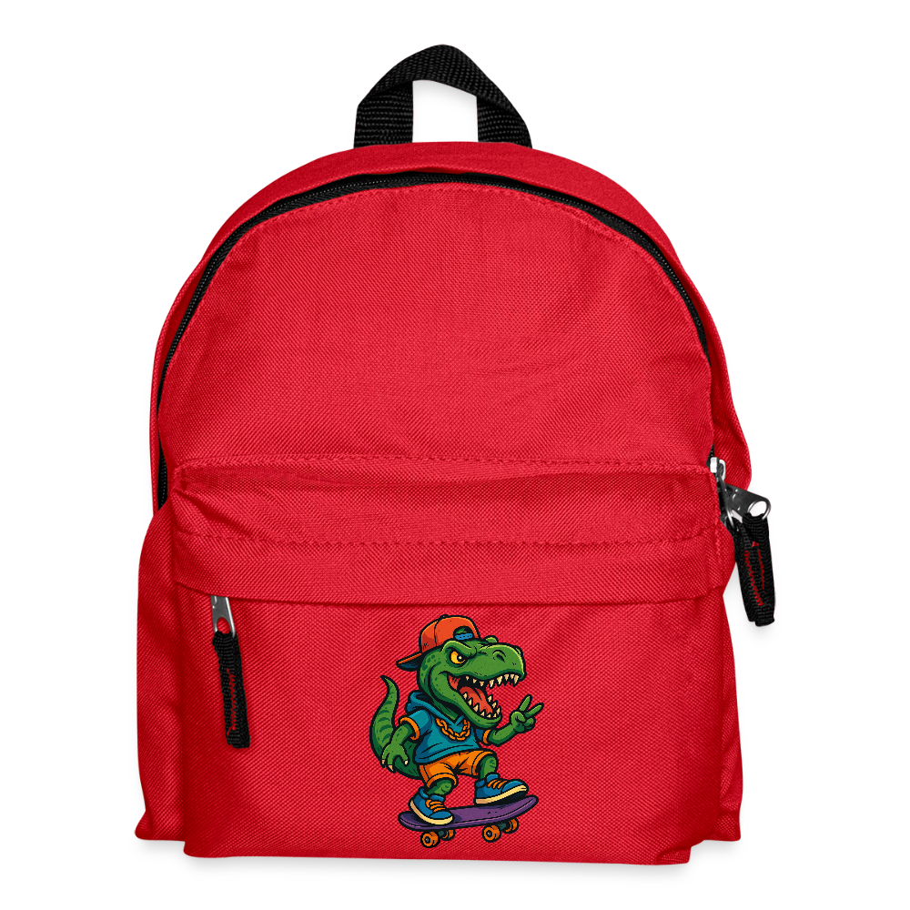 T-Rex - Kinder Rucksack - Rot
