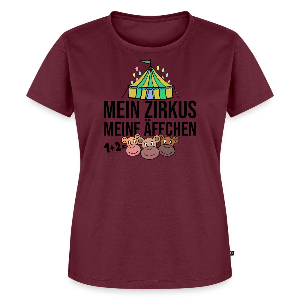 Mein Zirkus - Frauen Premium T-Shirt - Burgunderrot