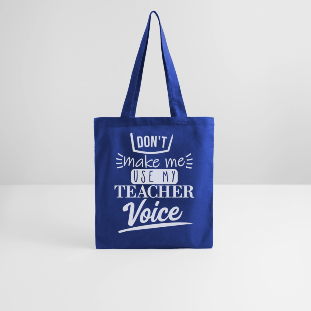 Teacher Voice - Stoffbeutel - Royalblau