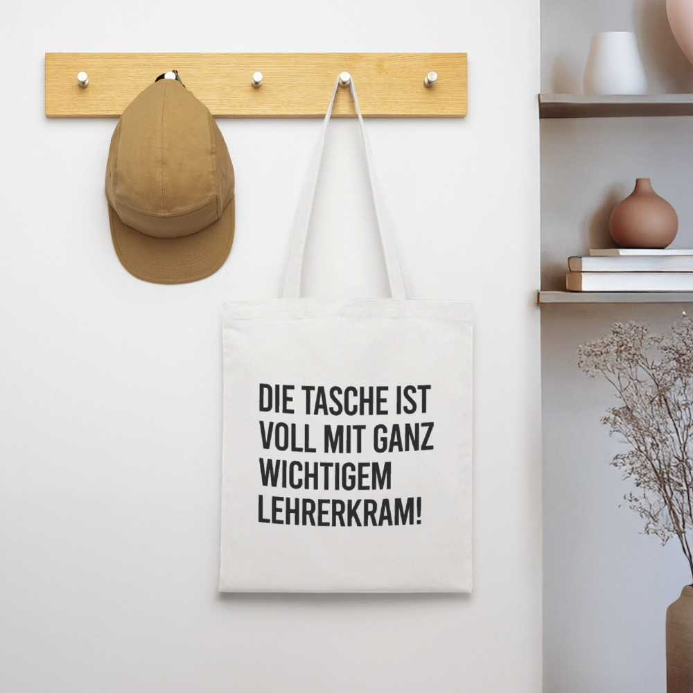 Lehrerkram - Stoffbeutel - Weiß