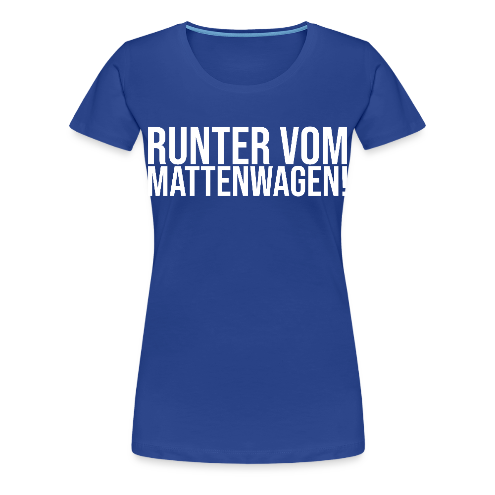Mattenwagen - Frauen Premium T-Shirt - Königsblau