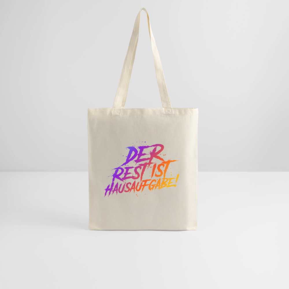 Der Rest ist Hausaufgabe! - Stoffbeutel - Natur