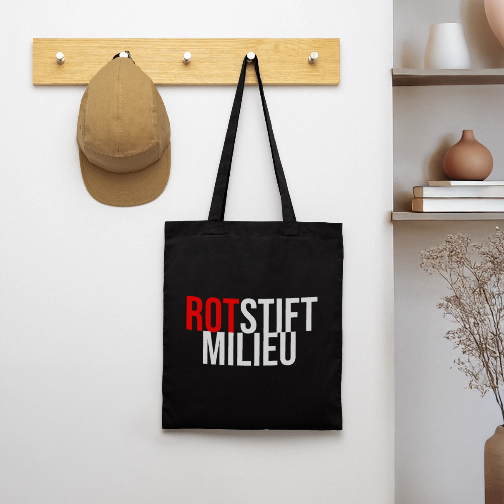 Rotstiftmilieu - Stoffbeutel - Schwarz