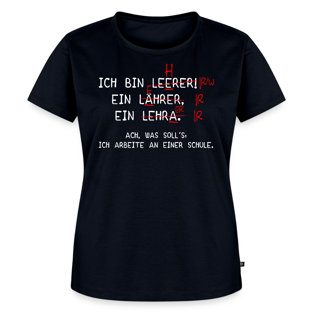 Ich bin Leerer - Frauen Premium T-Shirt - Navy