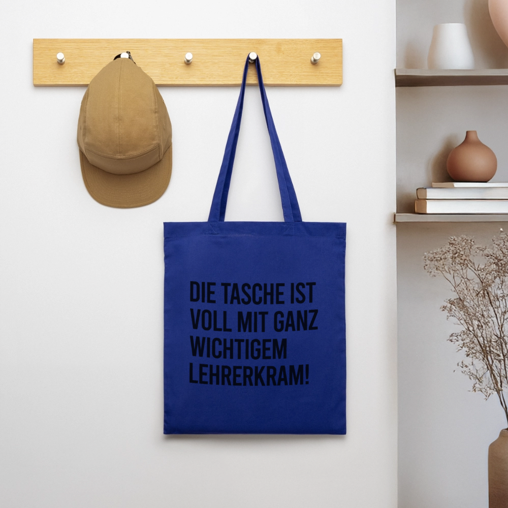 Lehrerkram - Stoffbeutel - Royalblau