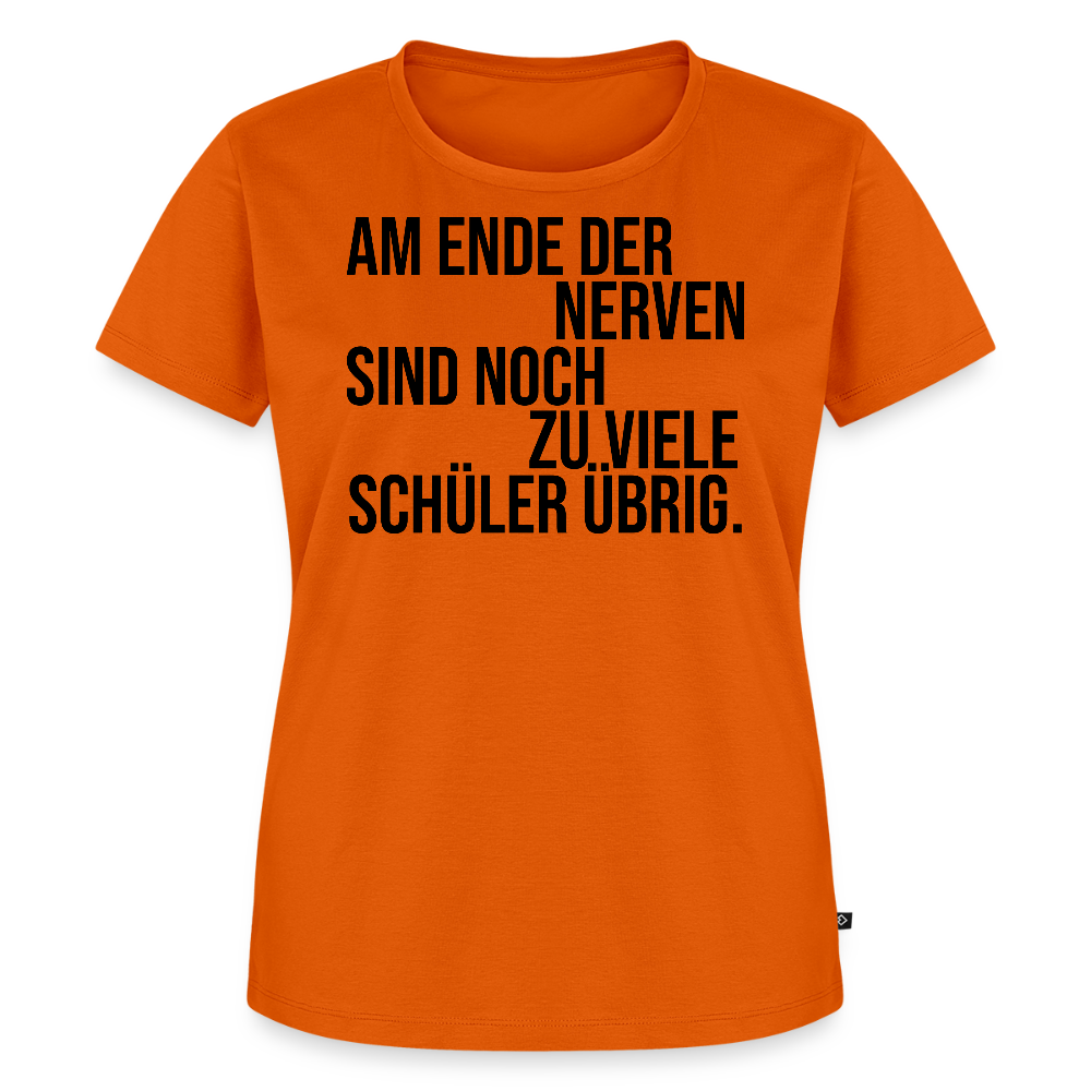 Zu viele Schüler - Frauen Premium T-Shirt - Orange