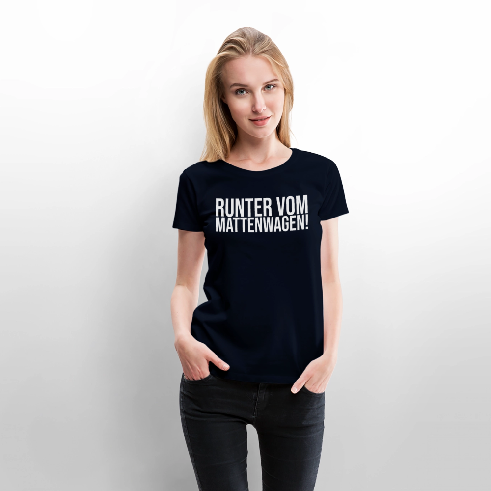 Mattenwagen - Frauen Premium T-Shirt - Navy
