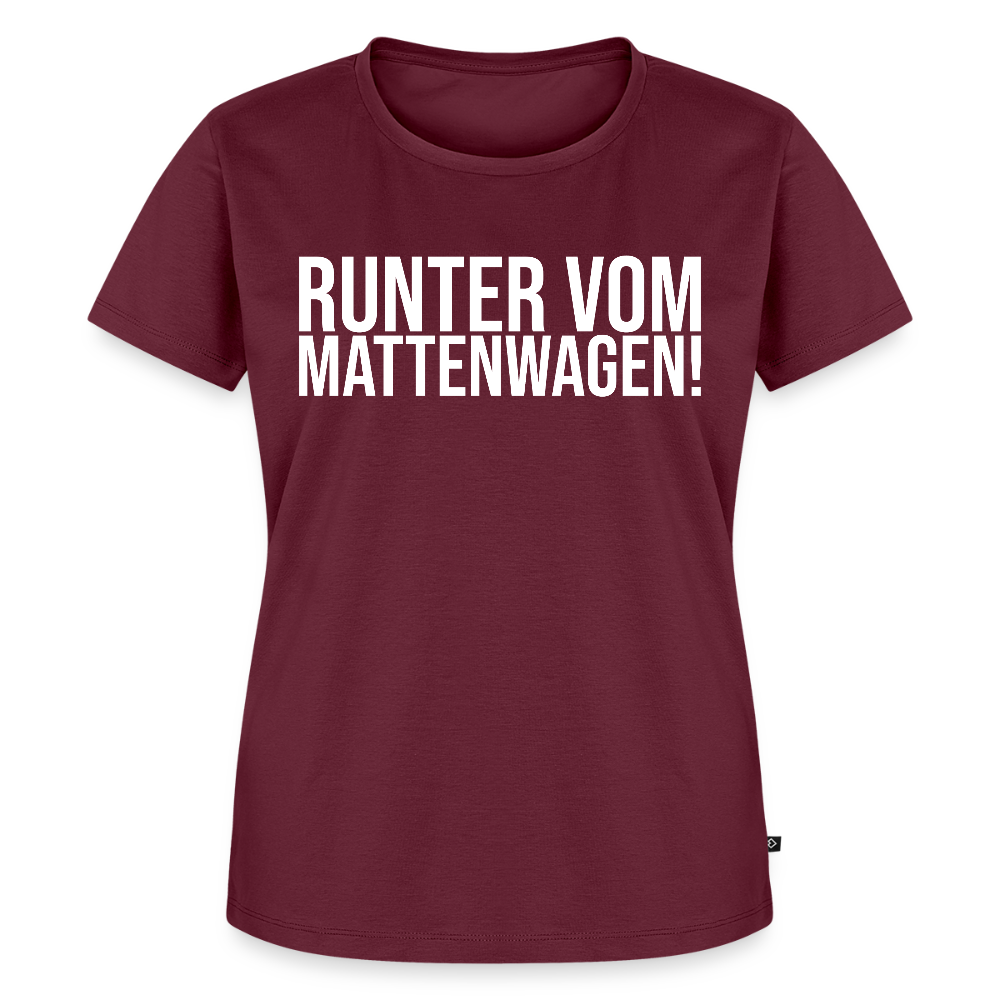 Mattenwagen - Frauen Premium T-Shirt - Burgunderrot