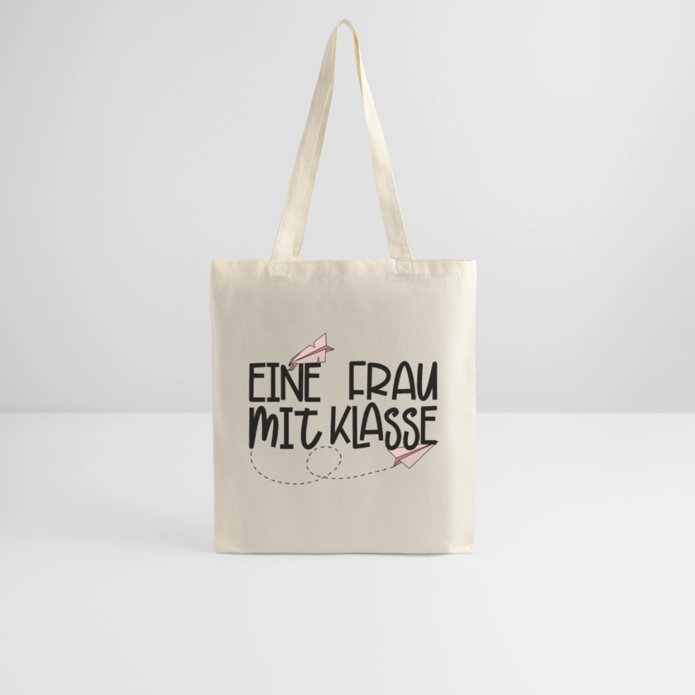 Eine Frau mit Klasse - Stoffbeutel - Natur