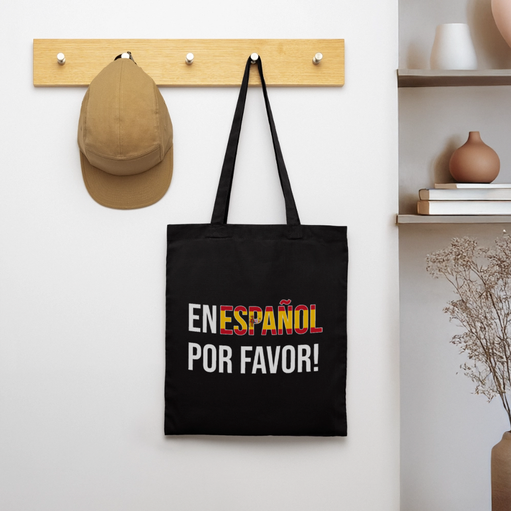 En español porvavor - Stoffbeutel - Schwarz