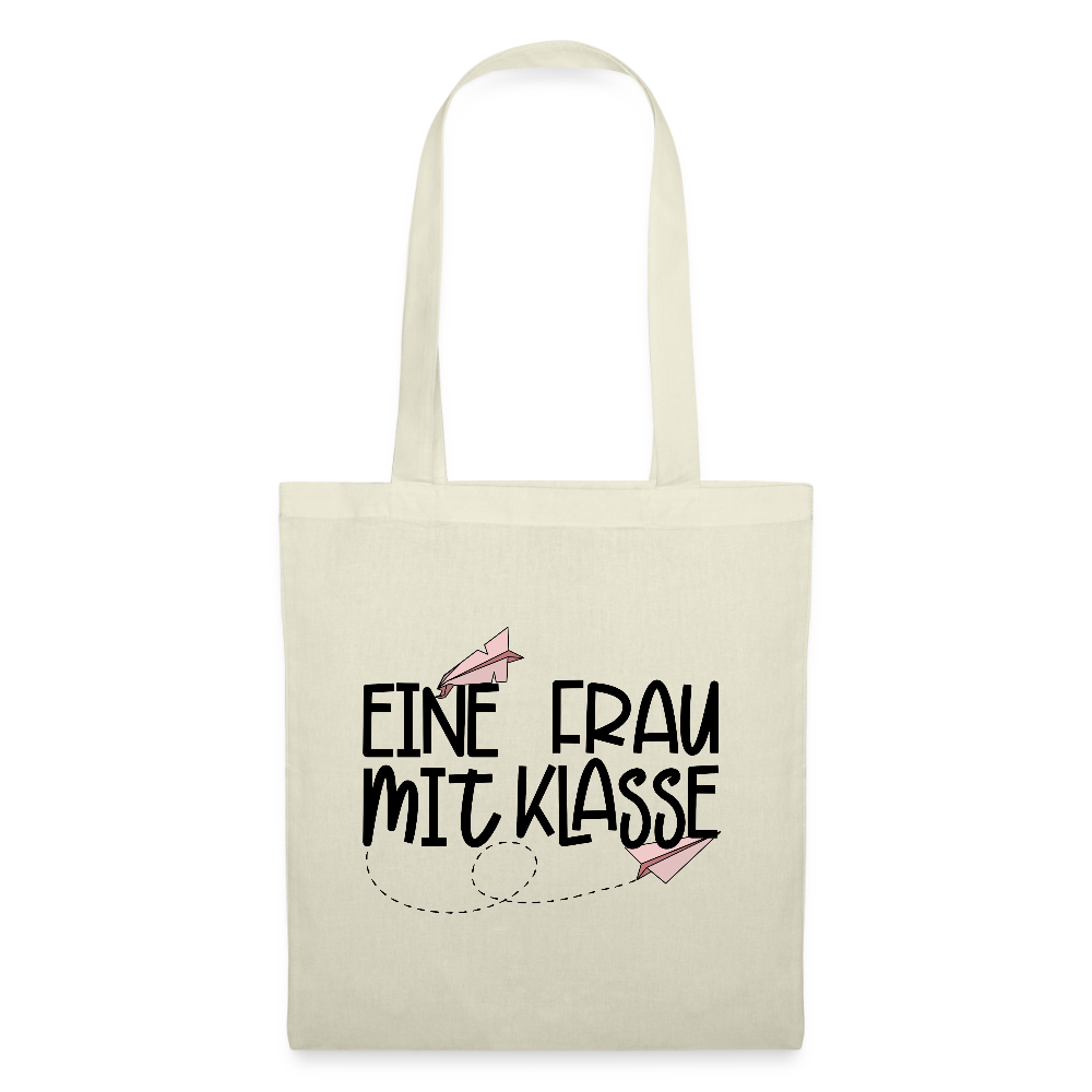 Eine Frau mit Klasse - Stoffbeutel - Natur