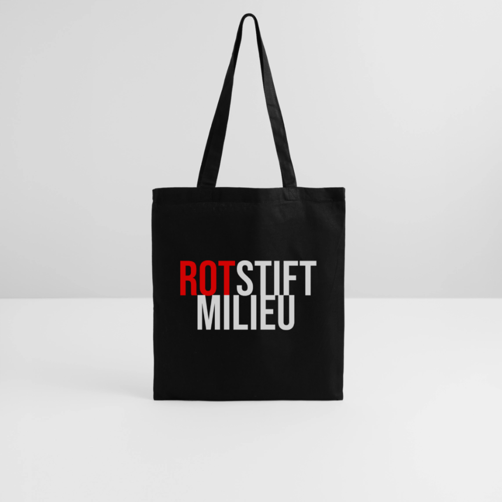 Rotstiftmilieu - Stoffbeutel - Schwarz