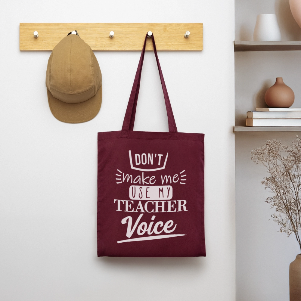 Teacher Voice - Stoffbeutel - Burgunderrot