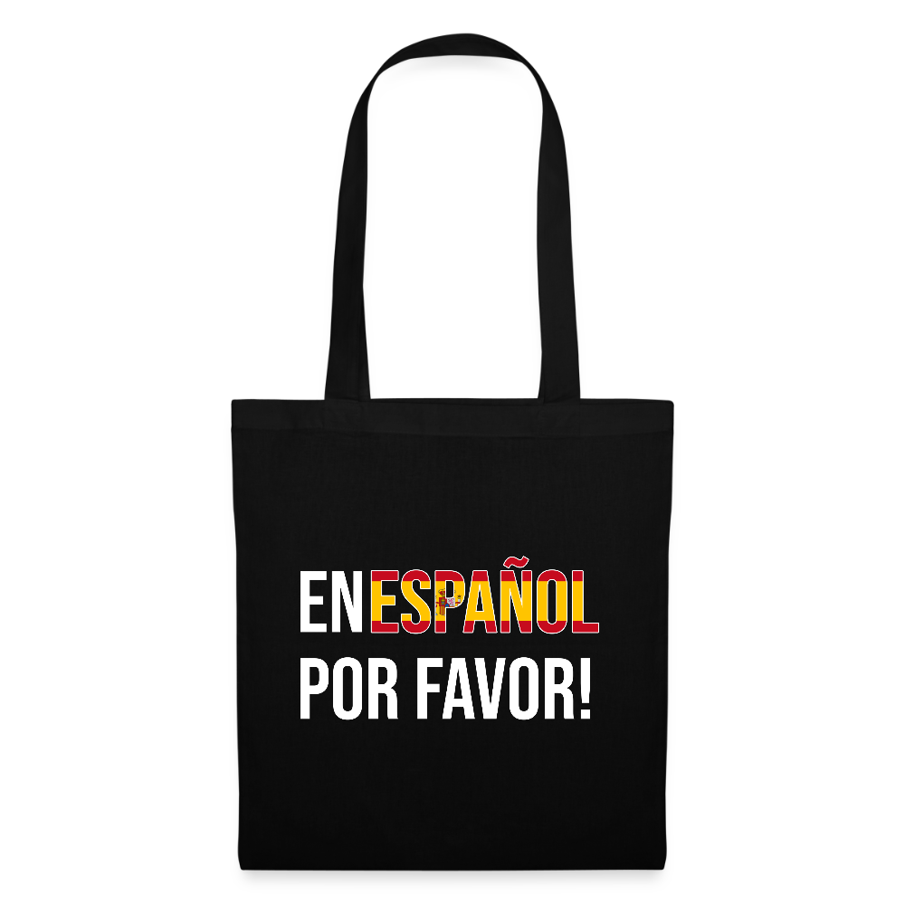 En español porvavor - Stoffbeutel - Schwarz