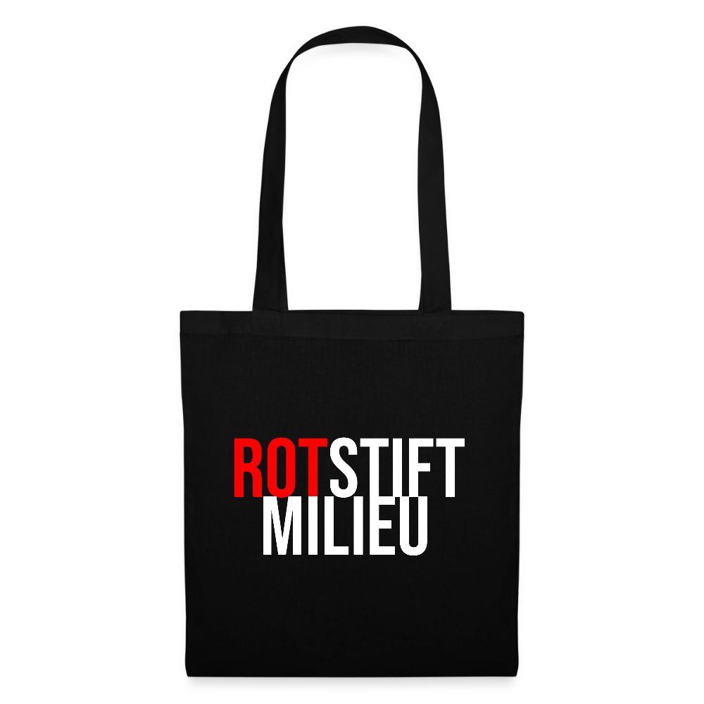 Rotstiftmilieu - Stoffbeutel - Schwarz