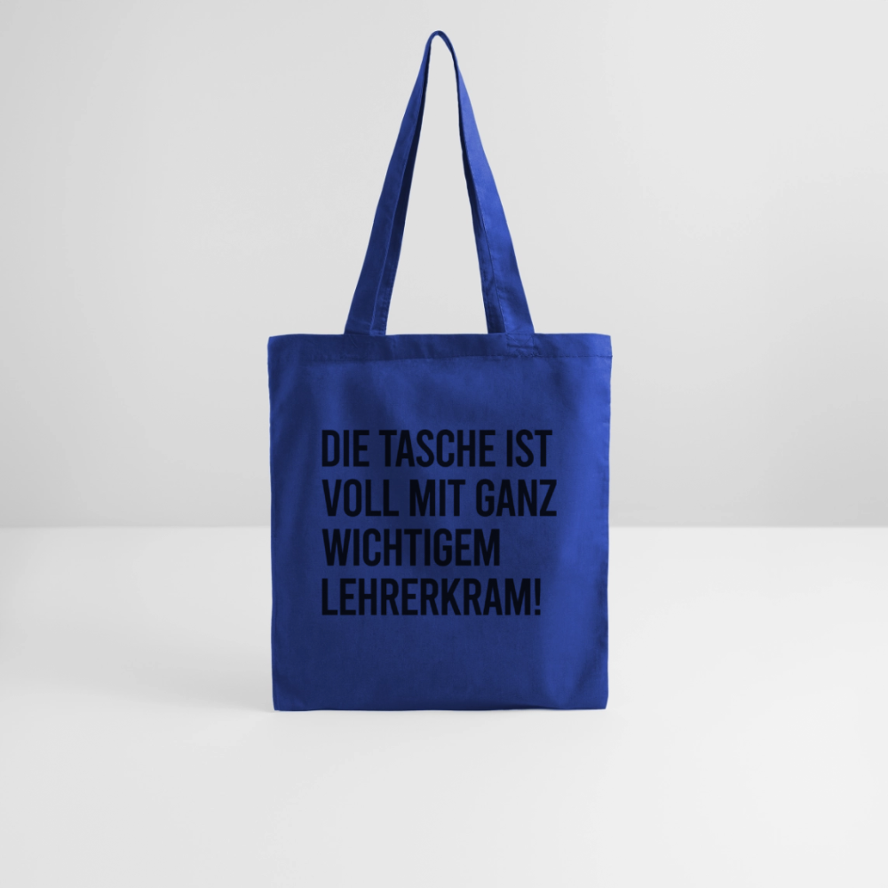 Lehrerkram - Stoffbeutel - Royalblau