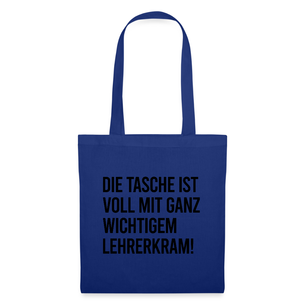Lehrerkram - Stoffbeutel - Royalblau