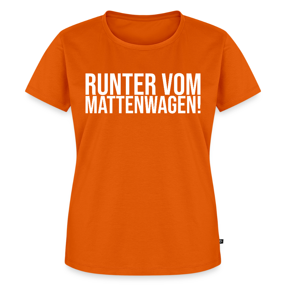 Mattenwagen - Frauen Premium T-Shirt - Orange