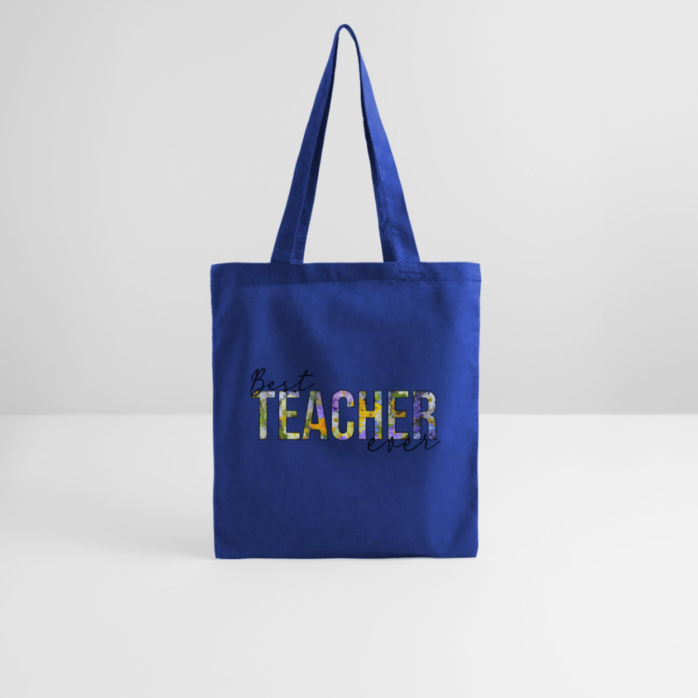 Best teacher ever - Stoffbeutel - Royalblau