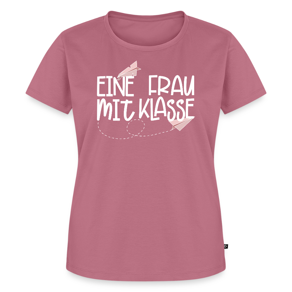 Eine Frau mit Klasse - Frauen Premium T-Shirt - Mauve
