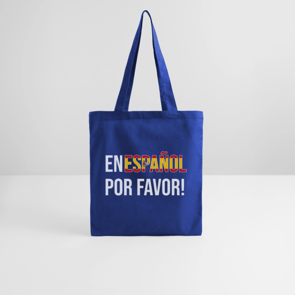 En español porvavor - Stoffbeutel - Royalblau