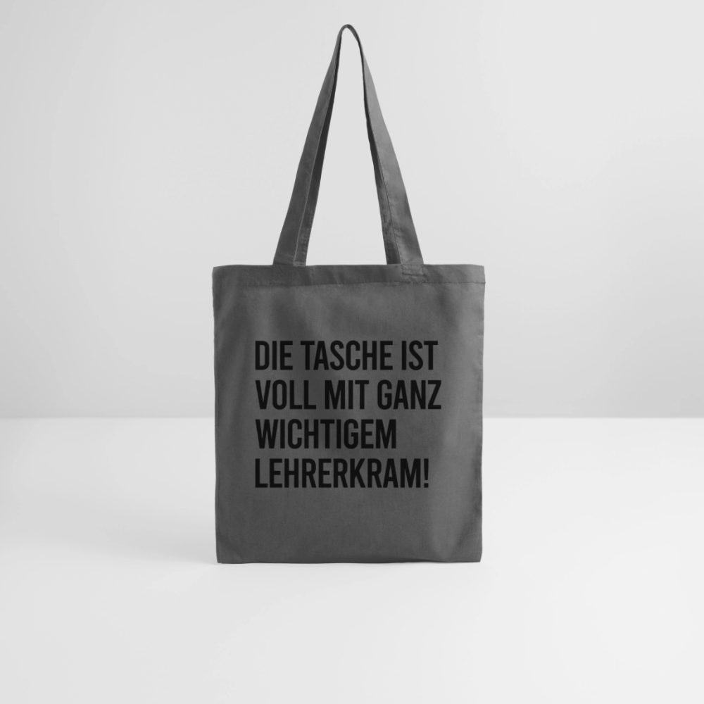 Lehrerkram - Stoffbeutel - Graphite