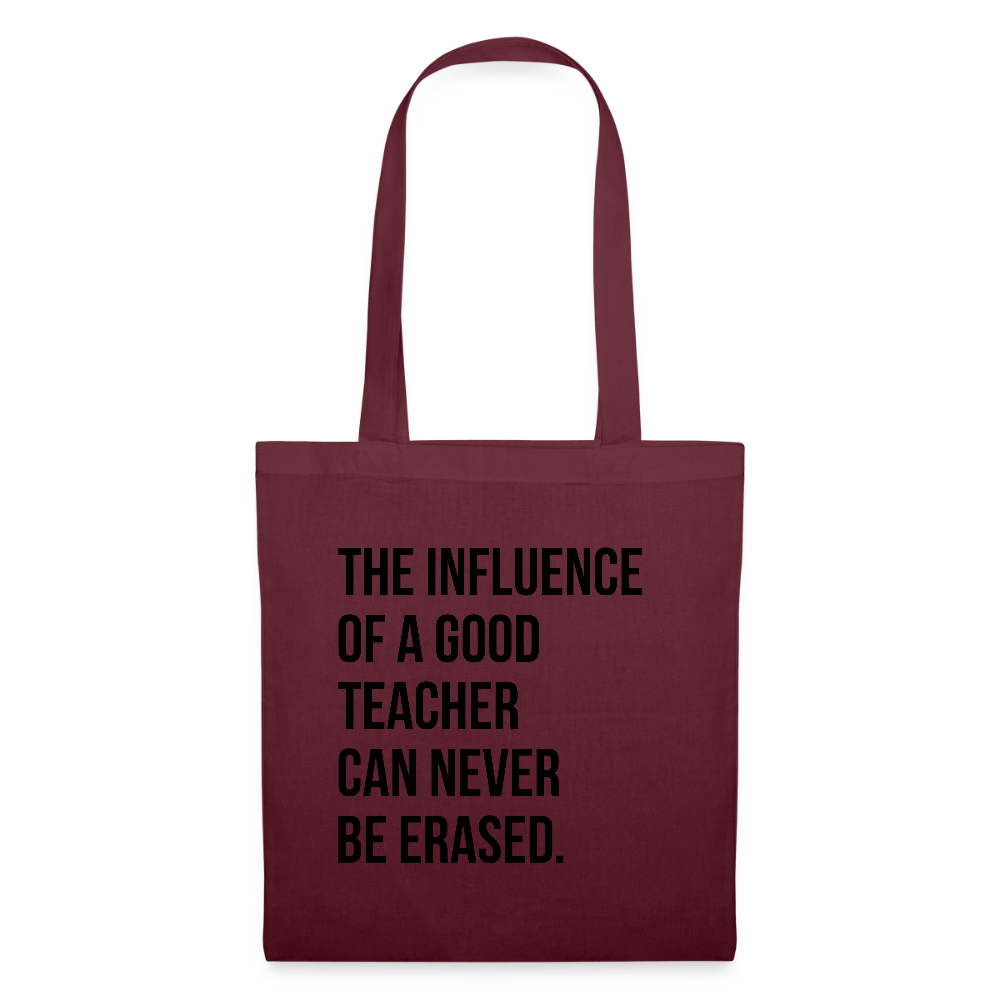 Teacher influence - Stoffbeutel - Burgunderrot