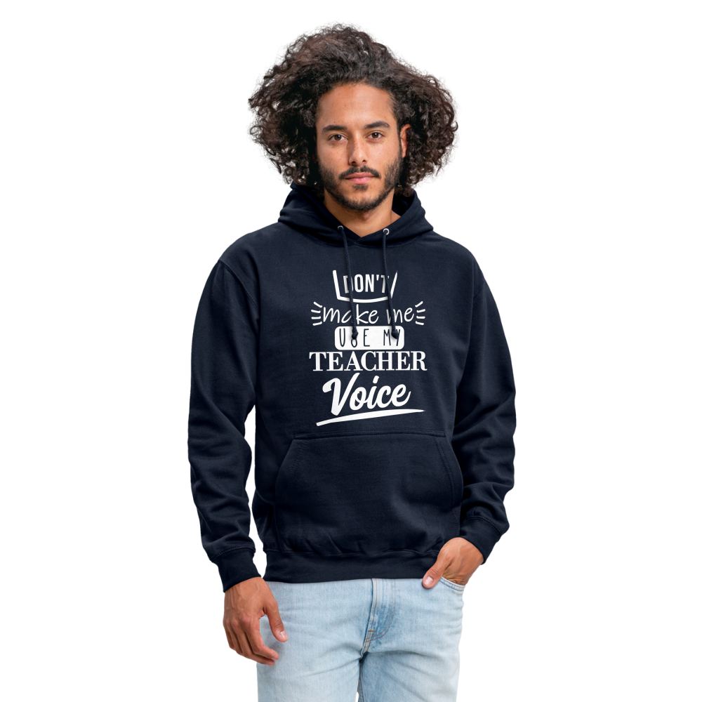Teacher voice - Unisex Hoodie - Navy