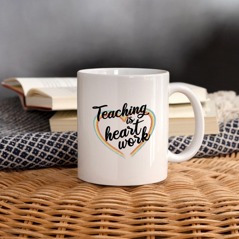 Heart work - Tasse - weiß