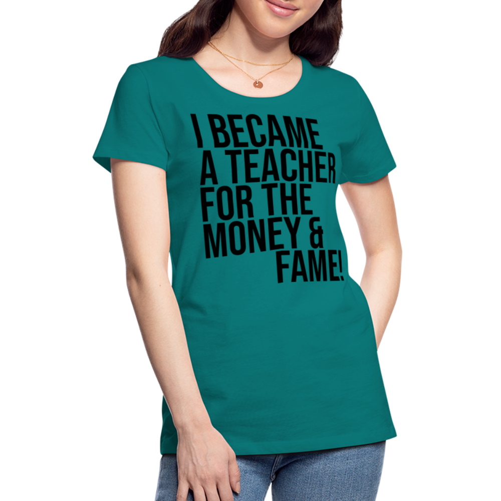 Money & Fame - Frauen Premium T-Shirt - Divablau