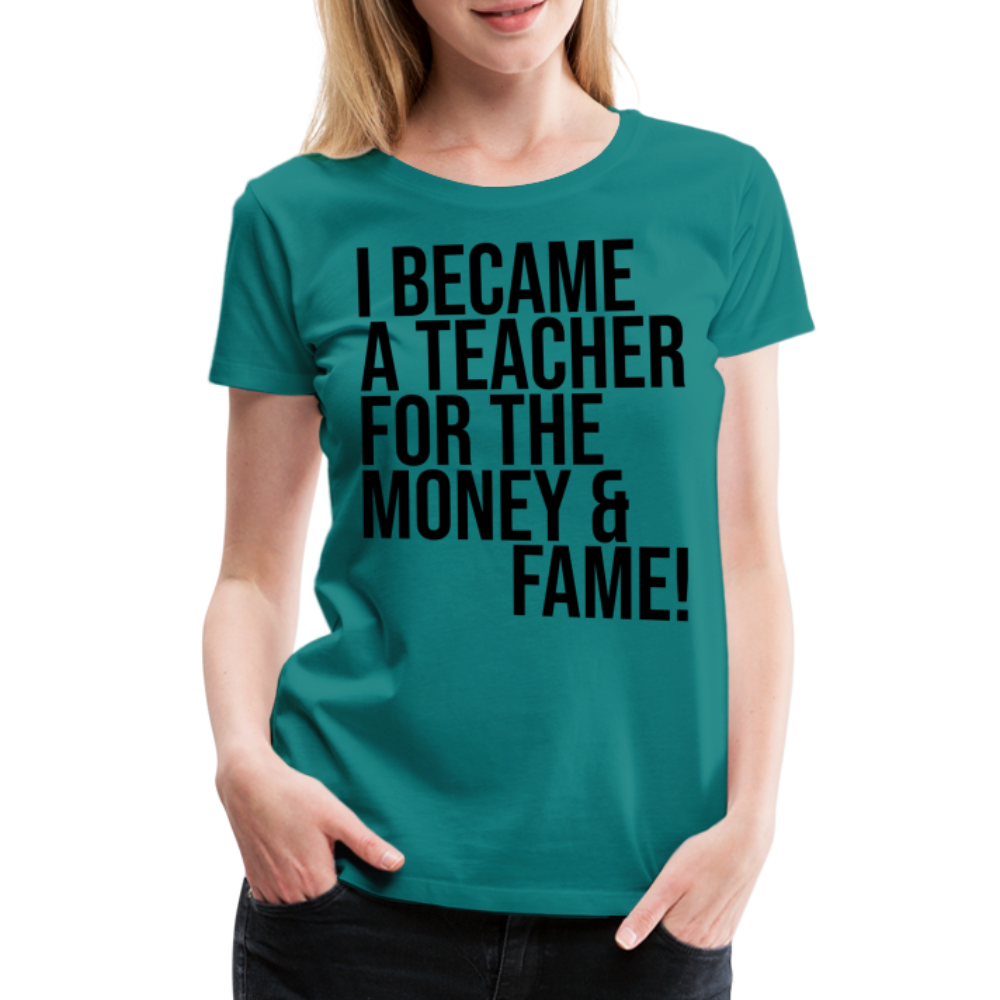 Money & Fame - Frauen Premium T-Shirt - Divablau