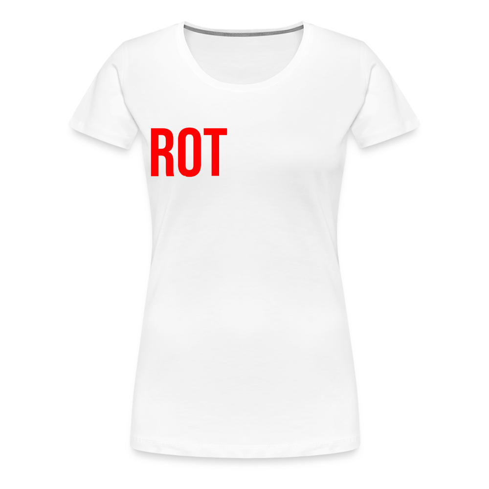 Rotstiftmilieu - Frauen Premium T-Shirt - weiß