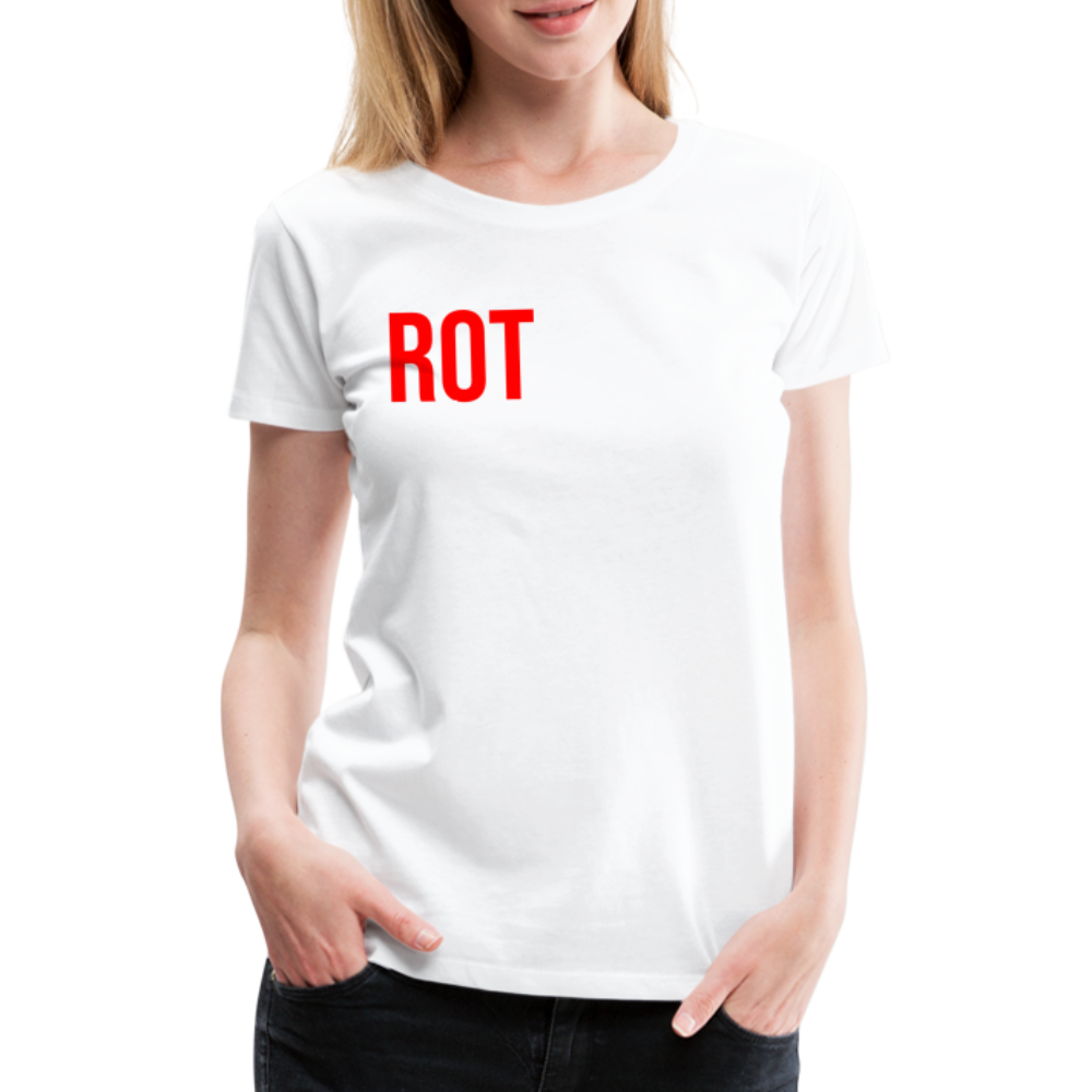 Rotstiftmilieu - Frauen Premium T-Shirt - weiß