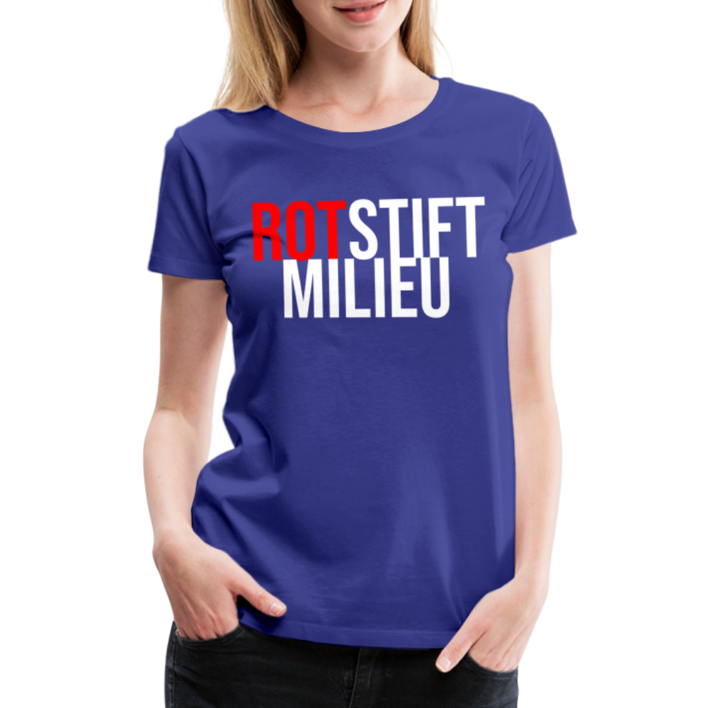 Rotstiftmilieu - Frauen Premium T-Shirt - Königsblau