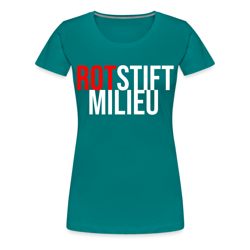 Rotstiftmilieu - Frauen Premium T-Shirt - Divablau