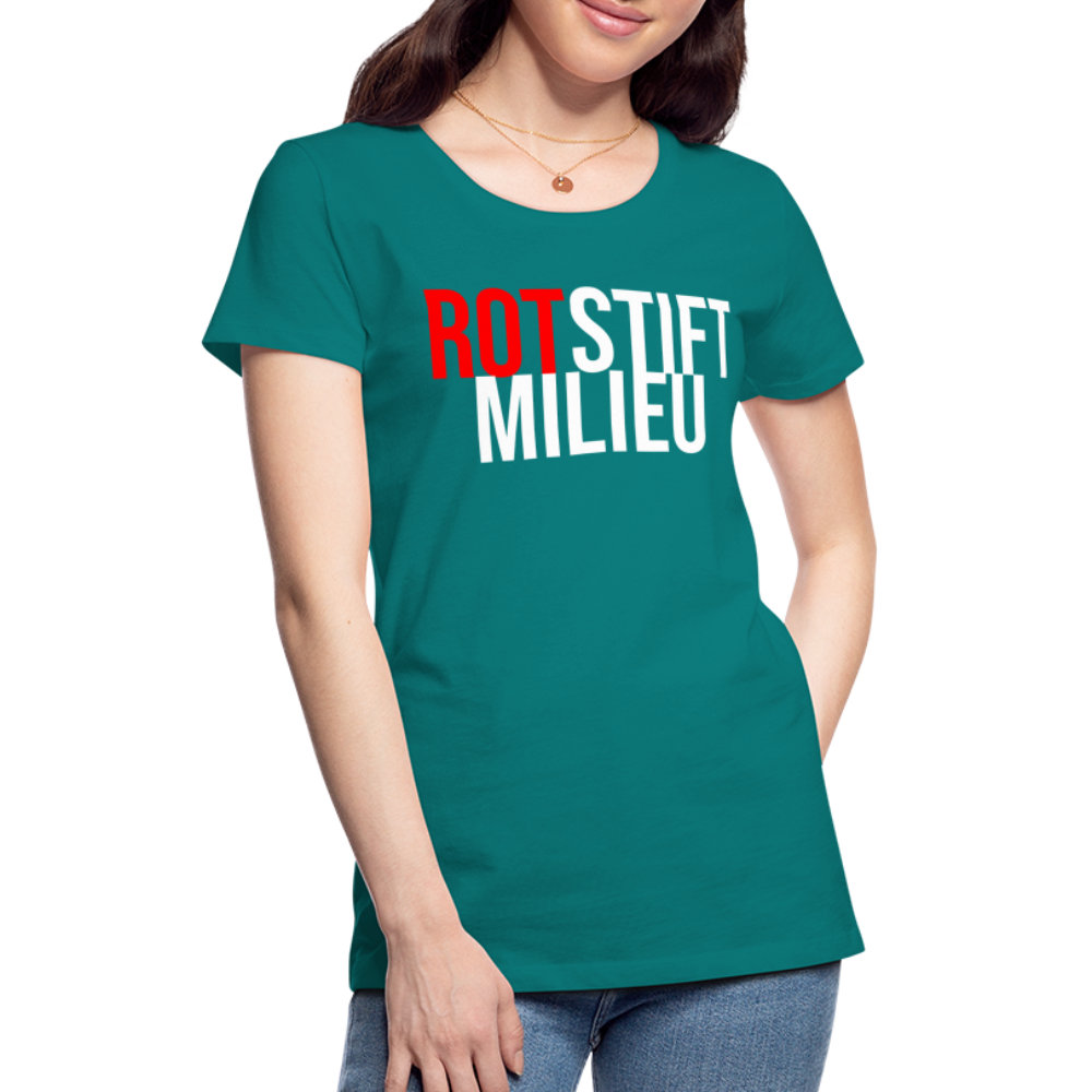 Rotstiftmilieu - Frauen Premium T-Shirt - Divablau