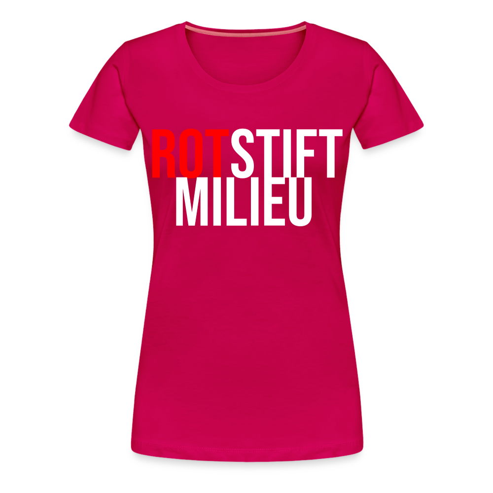 Rotstiftmilieu - Frauen Premium T-Shirt - dunkles Pink