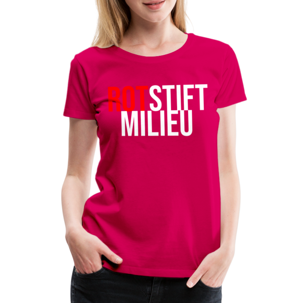 Rotstiftmilieu - Frauen Premium T-Shirt - dunkles Pink
