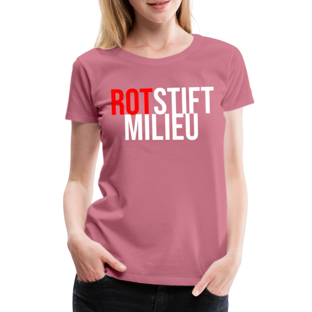 Rotstiftmilieu - Frauen Premium T-Shirt - Malve