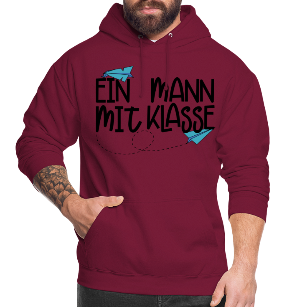 Ein Mann mit Klasse - Hoodie - Bordeaux