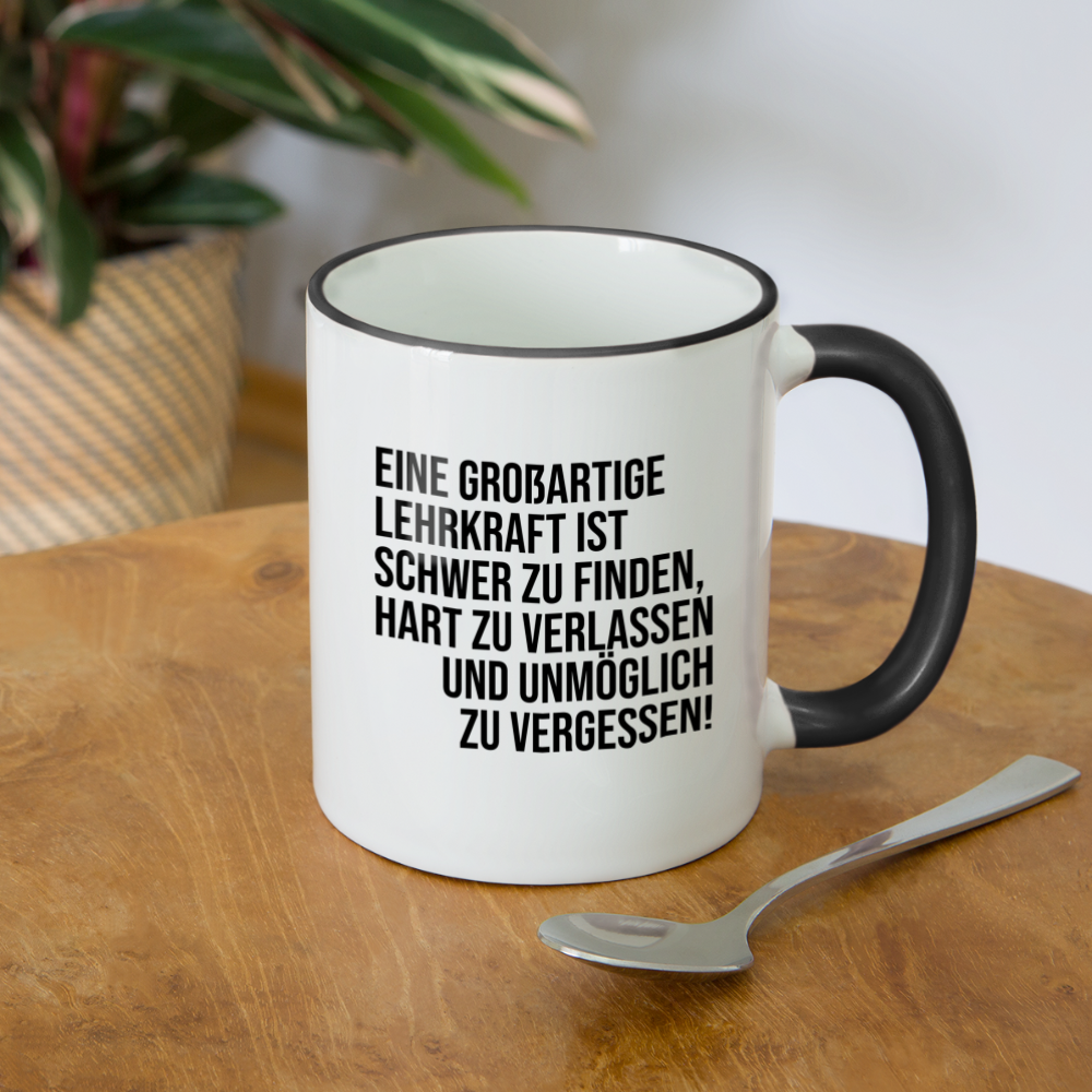 Großartige Lehrkraft - Weiß/Schwarz